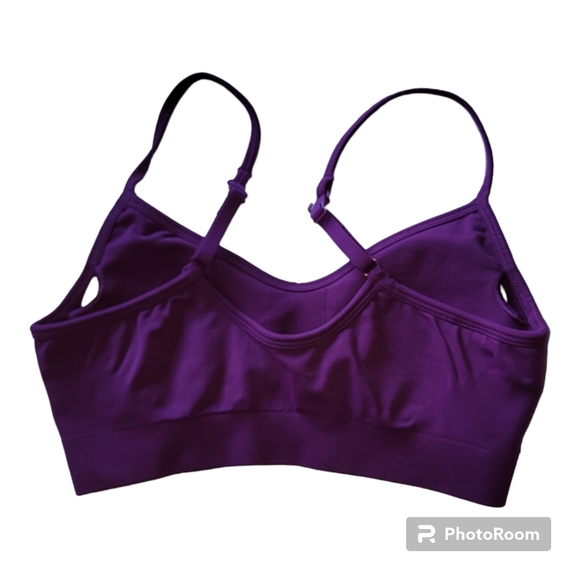 Athleta Renew Padded Sports Pullover Bra Adjustable Straps Purple Size XS - Picture 4 of 7